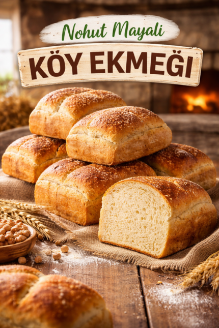 Nohut Mayalı Köy Ekmeği Taş Fırın1 kg